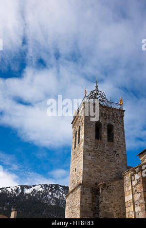 Église Saint Michel des angoli, Les Angles, Pirenei orientali, Francia Foto Stock