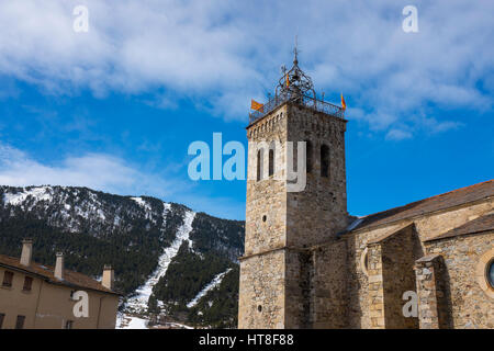 Église Saint Michel des angoli, Les Angles, Pirenei orientali, Francia Foto Stock