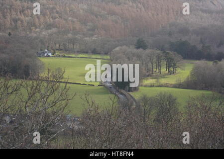 Montante TV per Keswick Lake District Foto Stock