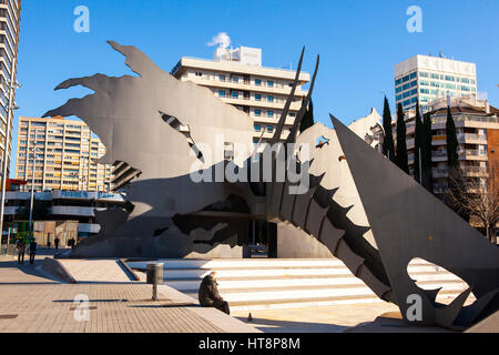 Parc de l'Espanya Industrial, Barcellona, in Catalogna, Spagna Foto Stock