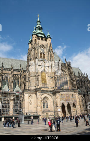 Cattedrale di San Vito, Praga, Repubblica Ceca Foto Stock