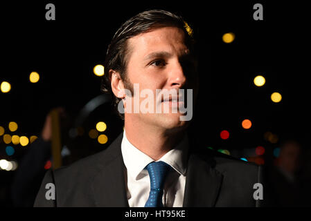 Madrid, Spagna. 08 Mar, 2017. Il torero spagnolo David Mora partecipa alla presentazione della 'San Isidro 2017' fiera di Madrid. Credito: Jorge Sanz/Pacific Press/Alamy Live News Foto Stock