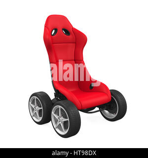 Sport sedile auto isolato Foto Stock