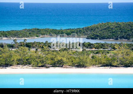 Half Moon Cay, Bahamas, dei Caraibi Foto Stock