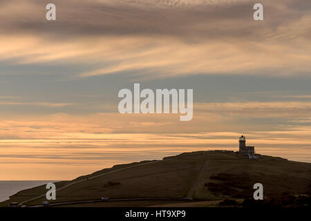 Il Belle Tout faro di Beachy Head, vicino a Eastbourne Foto Stock