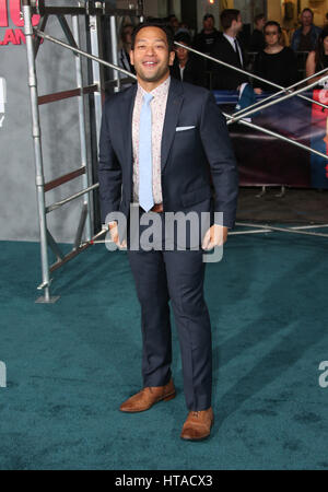 Hollywood, CA, Stati Uniti d'America. 8 Mar, 2017. 08 Marzo 2017 - Hollywood, California - Eugene Cordero. ''Kong: l'isola di Skull'' Los Angeles Premiere detenute in Dolby Theater. Photo credit: AdMedia Credito: AdMedia/ZUMA filo/Alamy Live News Foto Stock