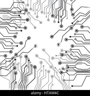La figura dei circuiti elettrici icona, vettore design illustraction Illustrazione Vettoriale