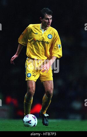 DAVID WETHERALL Leeds United FC 09 Gennaio 1999 Foto Stock