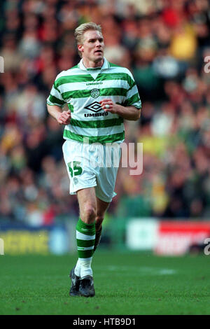 JOHAN MJALLBY Glasgow Celtic FC 07 Febbraio 1999 Foto Stock