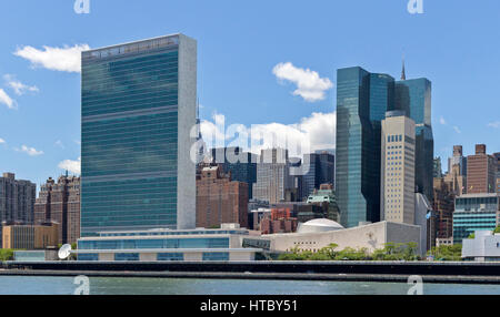 Il palazzo delle Nazioni Unite a Manhattan, New York New York. Foto Stock