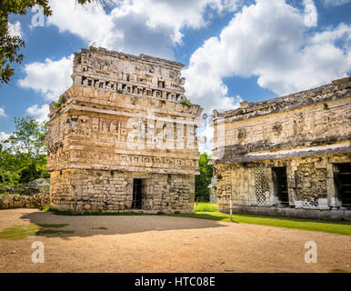 Chiesa edificio in Chichen Itza - Yucatan, Messico Foto Stock
