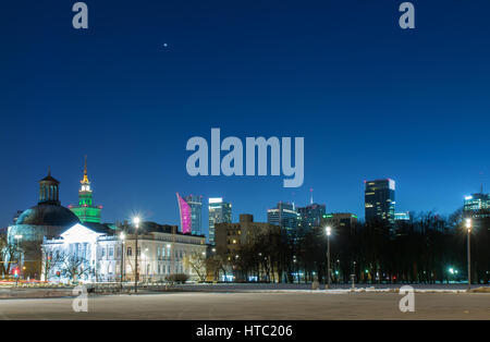 Paesaggio di un centro di Varsavia, Polonia Foto Stock