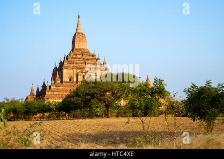 Tempio Sulamani, Minnanthu (vicino a Bagan), Myanmar. Foto Stock