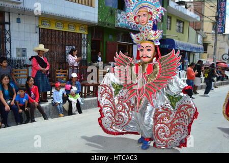 Il carnevale di Cajamarca. Dipartimento di Cajamarca .PERÙ Foto Stock
