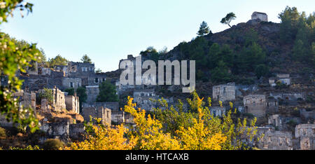 Kayakoy, Kaya valley, Turchia Foto Stock