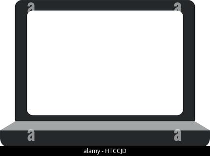 Laptop icona computer Illustrazione Vettoriale