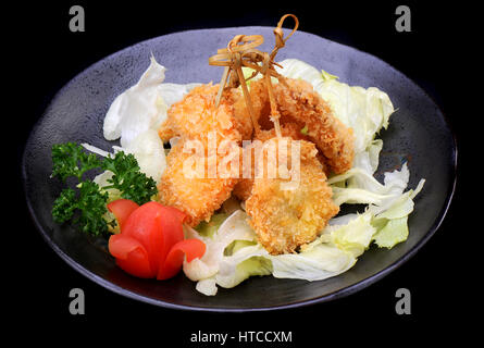 Giapponese profondo fritto pronto a servr foto in studio di illuminazione. Foto Stock