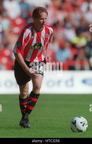 JODY CRADDOCK SHEFFIELD UNITED FC 04 Settembre 1999 Foto Stock