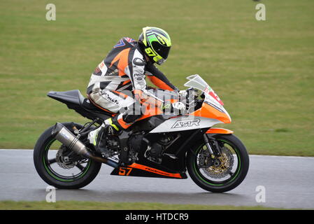 MSV moto giornata di pista di Snetterton Foto Stock