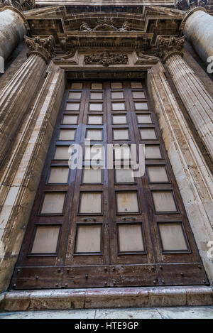 Chiesa barocca del collegio dei Gesuiti (Chiesa del collegio dei Gesuiti) su l'isola di Ortigia, la parte storica di Siracusa città, angolo sud-est di th Foto Stock