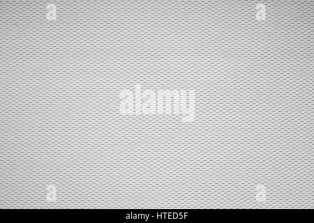 Close-up di off-bianco o grigio chiaro tessuto tessile con sottili pattern, texture di sfondo Foto Stock