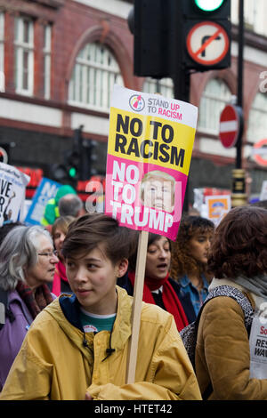 La protesta di NHS in Londra Foto Stock