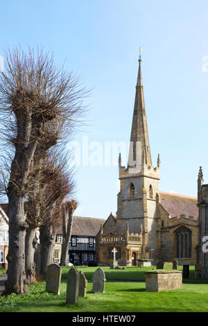 Chiesa di tutti i santi, Evesham, Worcestershire Inghilterra REGNO UNITO Foto Stock