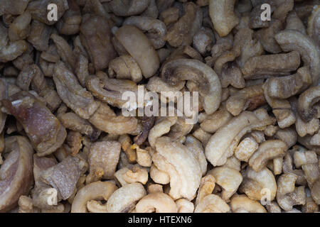 Croccanti di pelle di maiale , stile tailandese cibo. Foto Stock