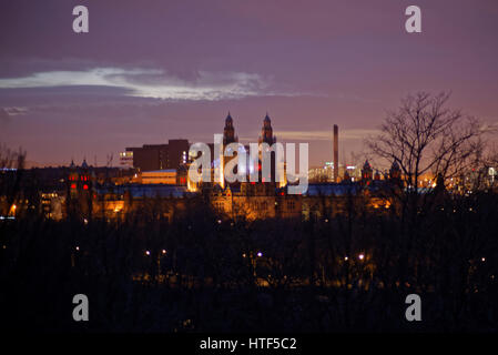 Kelvingove park a mezzanotte gallerie d' arte Foto Stock