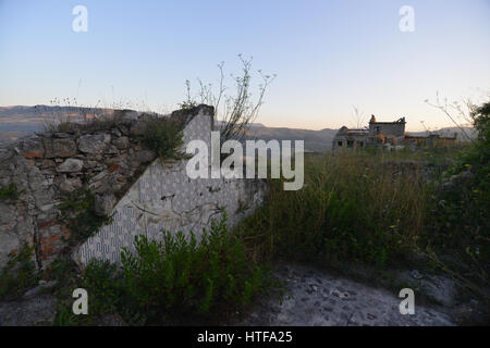 Irpinia, 2014, Conza Vecchia Foto Stock