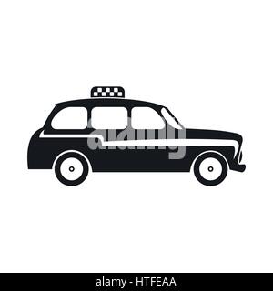 London Black Cab icona, stile semplice Illustrazione Vettoriale