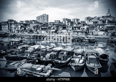 Cina Xiamen piccolo villaggio di pescatori Foto Stock