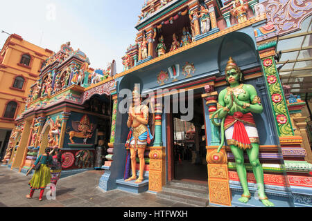 Singapore, Little India, Sri Vadapathira Kaliamman, tempio indù, Foto Stock