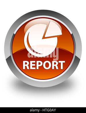 Relazione (icona grafico) isolato sul marrone lucido pulsante rotondo illustrazione astratta Foto Stock