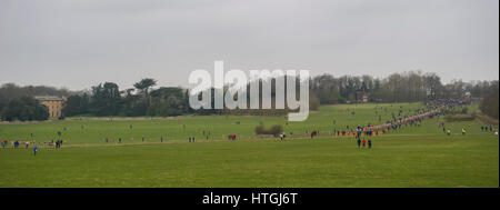 Prestwold Hall, Loughborough 11. Il British atletica tra le contee di Cross Country Championships incorporante mondo junior di prove e di croce sfida finale, Prestwold Hall, Loughborough, sabato 11 marzo 2017 Credit: Gary Mitchell/Alamy Live News Foto Stock