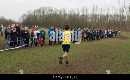 Prestwold Hall, Loughborough 11. Il British atletica tra le contee di Cross Country Championships incorporante mondo junior di prove e di croce sfida finale, Prestwold Hall, Loughborough, sabato 11 marzo 2017 Credit: Gary Mitchell/Alamy Live News Foto Stock