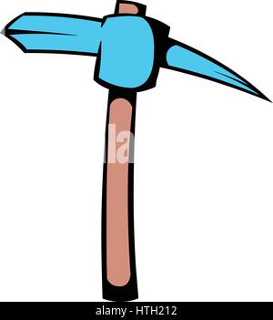 Icona di piccone, icona cartoon Illustrazione Vettoriale