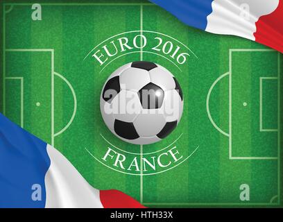 Euro 2016 concept Illustrazione Vettoriale