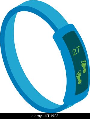 Fitness icona tracker isometrica 3d style Illustrazione Vettoriale