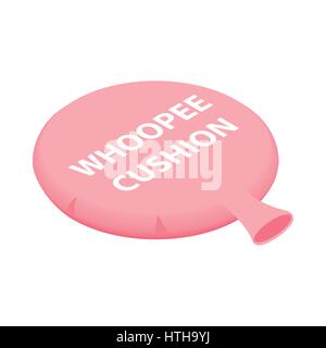 Rosa whoopee icona cuscino isometrica 3d style Illustrazione Vettoriale