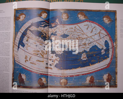 Il Golfo di un artista sconosciuto illustra un potente paesaggio marino, caratterizzato da un oceano turbolento con onde che si infrangono e un cielo spettacolare. La composizione enfatizza il potere della natura e la forza incontrollabile del mare, catturando il movimento dinamico dell'acqua e dell'aria in un'esperienza visiva vivida e intensa. Foto Stock