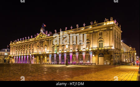 L' Hotel de Ville (municipio), noto anche come il Palais de Stanislas a Nancy, Francia Foto Stock