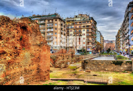 Resti del Palazzo di Galerio a Salonicco - Grecia Foto Stock