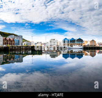 Città di Hammerfest, Finnmark, Norvegia Foto Stock