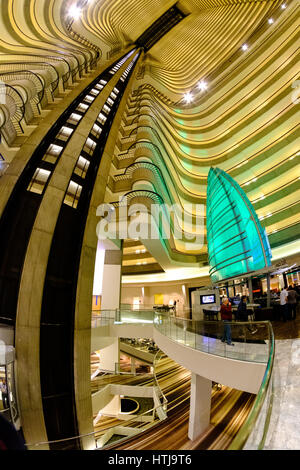 Interno del Marriott Marquis Hotel Atlanta, Georgia, Stati Uniti d'America Foto Stock