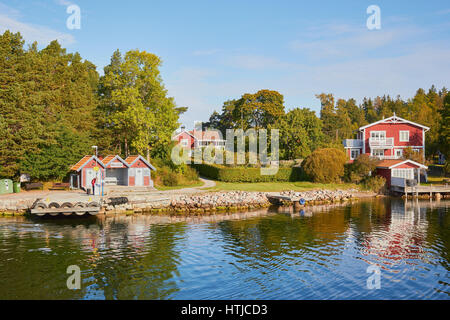 Halleberg Hallberg isola, arcipelago di Stoccolma, Svezia e Scandinavia Foto Stock