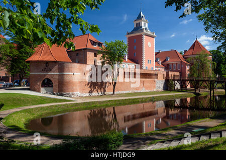 Lidzbark Warminski il barocco palazzo dei vescovi di Warmia, Polonia Foto Stock