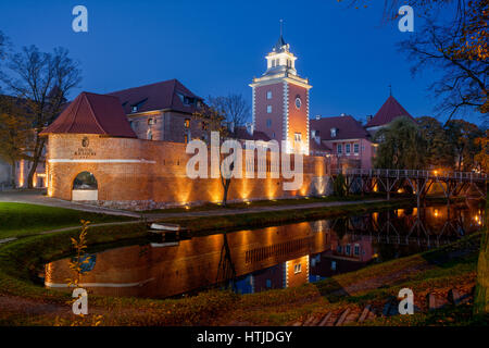 Lidzbark Warminski il barocco palazzo dei vescovi di Warmia, Polonia Foto Stock