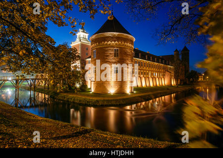 Lidzbark Warminski il barocco palazzo dei vescovi di Warmia, Polonia Foto Stock