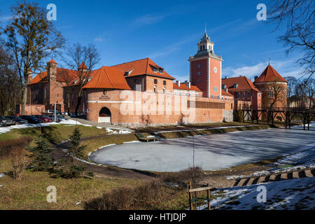 Lidzbark Warminski il barocco palazzo dei vescovi di Warmia, Polonia Foto Stock